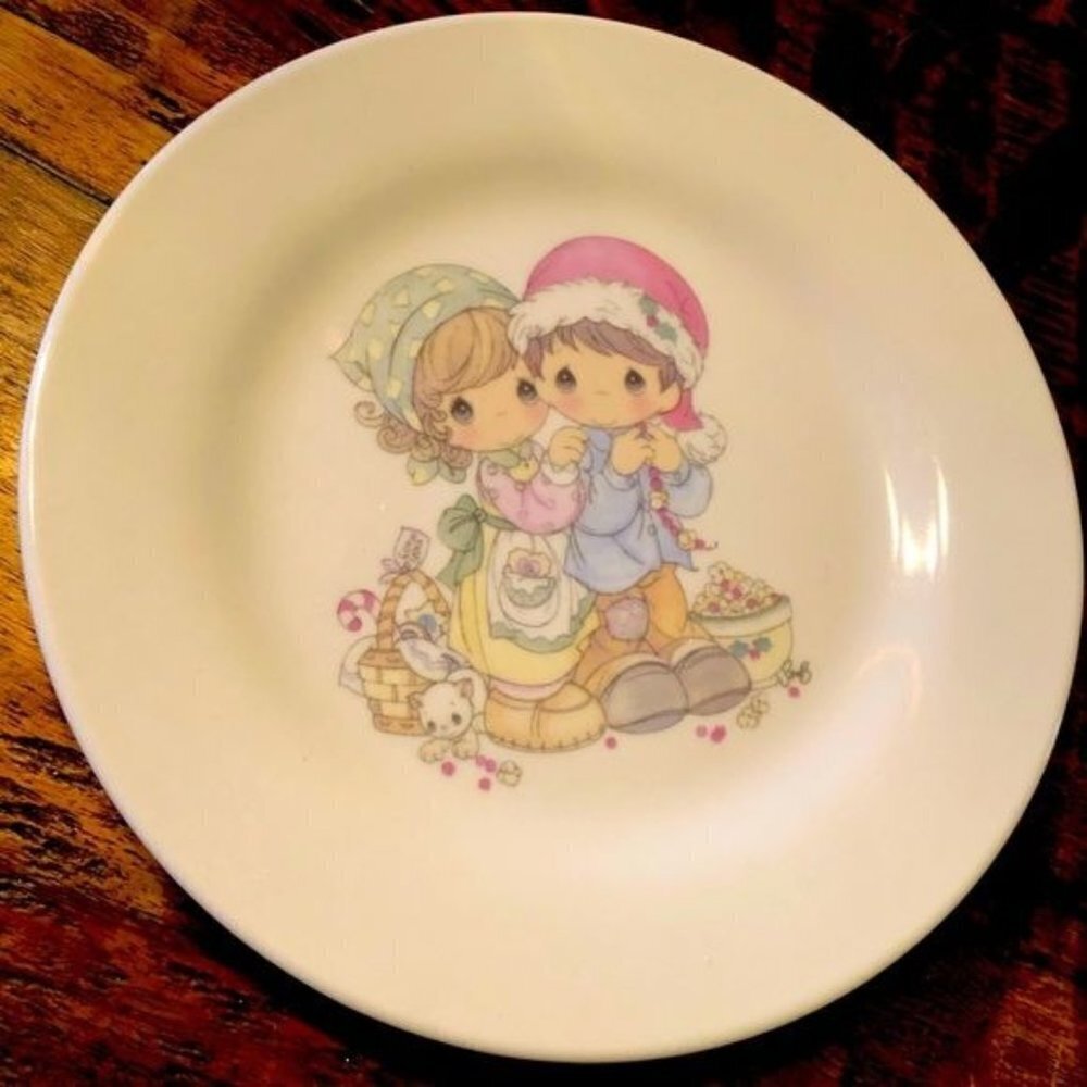 Sweet Precious Moments Christmas Plate 2007 Licensed